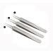 1Set (3st) Silver Remove Blackets Set -Stahl straight/slanted & pointed Splinter/Bend bent blemish extractor tool for acne helps with cystic blemish whitehead in