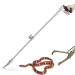 Yomyray 47'' Snake Tong Professional Collapsible Snake Catcher Tool With Zigzag Wide Jaw And Metal Automatic Lock Stainless Steel Reptile Grabber Rattle Catcher (Include Snake Bag)
