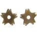 Black Spur Rowels - 1 1/8 inch Cloverleaf Design | AJ Tack Wholesale - Buy Online on GoSupps.com