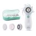 Spin Facial Cleansing Brush By TOUCHBeauty 360  Rotating Facial Brush For Cleaning And Exfoliating with 3 Skin Care Spin Brushes 3 In 1 Upgraded Cleanser Kit TB-0759A Mint Green