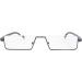 WANWAN Half Frame Blue Light Blocking Reading Glasses | Lightweight TR90 Rim Glasses for Men & Women | Gray 2.25x with Case - Shop Now! - Buy Online on GoSupps.com
