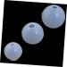 NUOBESTY 9pcs Resin Epoxy Candle Molds Mini Sphere Diy Silicone Mold Epoxy Resin Crystal Epoxy Bracelet Beads White 3.50X3.50X3.50CM - Buy Online on GoSupps.com