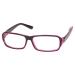 Mohsin Plastic Full Rim Glasses Clear Lens Black Purple for Men and Women