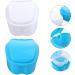 Milist Denture Case & Storage Box - Travel-Friendly False Teeth Holder with Soak Container & Sieve Basket - Buy Online on GoSupps.com