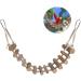 Zyyini Parrot Swing & Bird Toys: Wooden Ladder Rope Bridge for Lovebirds African Grey Cockatiels | Pet Training Essential - Buy Online on GoSupps.com