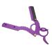 Vintage Classic Barber Razor - Professional Hairdresser Razor with Easy Blade Replacement - Purple - Buy Online on GoSupps.com