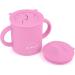 LIL' STAR Silicone Sippy Cup and Snack Cup 2-in-1 - 5oz | Spill Proof for Toddlers | BPA Free Pink - Buy Online on GoSupps.com