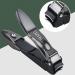 SHZG Large Nail Clipper with Catcher - Anti Splash Fingernail Toenail Clipper for Men and Women (Black) - Buy Online on GoSupps.com