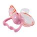 Baby pacifier newborn baby dust poet pacifier automatically closes baby nipple pacifier liquid silicone soft baby-nipple pacifier for babies (flat head pink) flat head pink