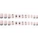 French Short Square Press On Nails with Nail Tips Silver glitter powder Black Love heart False Nails press on nails Acrylic False Nails Cute Artificial Nails for Women and Girls - Buy Online on GoSupps.com