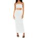 Shop Hanxiulin Women's Winter V-Neck Long-Sleeve Mini Party Dress - Sexy Glitter Bodycon Dress in White - Buy Online on GoSupps.com