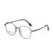 SERONI Titanium Temple Polygon Tr90 Frame Blue Light Blocking Glasses for Women Men Anti UV Ray Computer Reading Glasses Gray 52 Millimeters