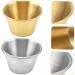 Zerodeko 4pcs Stainless Steel Dipping Sauce Cup Soup Sushi Dipping Bowls Sauce Seasoning Plate Stainless Steel Sauce Dish Gravy Bowl Stainless Steel Portion Cup Desert Round Soy Sauce Bowl - Buy Online on GoSupps.com