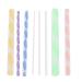 SUPVOX 8pcs Dotting Rods Acrylic Twist Sticks Wax Pencil Manicure Nail Art Tool