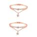 Magiclulu 2st hand jewelry Ros gold Strass bracelet bracelet sun and moon jewel-ripening bracelet for women vintage-bracelet arm loops women's bracelet Stern bracelet vintage trailer