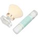 Dual Ended Makeup Brush 2pcs Strong Powder Grasping Loose Powder Brush Storage Box 360 Degree Rotation for Blusher - Buy Online on GoSupps.com