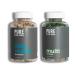 Pure for Men Original Vegan Cleanliness Fiber Supplement 120 Capsules and Vegan Multivitamin 120 Capsules