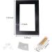 Floral Arranging Vase Set: Black Rectangle Photo Frame Shaped Plastic Ikebana Vases with Flower Frog - Ideal for Ikebana Floral Art Home Decor - Buy Online on GoSupps.com