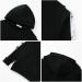Girl's Black Sweatsuit Set - Pullover Hoodie and Sweatpants 2-Piece Jogger Outfit (Size 110) - Buy Online on GoSupps.com
