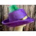 Mardi Gras Feather Pimp Fedora - Multicolor - 6x14 - Festive Party Hat - Buy Online on GoSupps.com