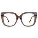 Zeelool Stylish Oversized Square Blue Light Blocking Glasses Computer Gaming Eyewear for Women Brenda ZOP02126-01 Mauve Mauve Blue Light Blocking Lens