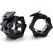 Tioamy Dumbbell Closures & Barbell Collars - Olympic Weightlifting Clamps (50mm) - Gym Equipment - 1 Pair Black - Buy Online on GoSupps.com