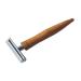 DOM safety razor -CLASSIC- with olive wood handle (with "Zugspitze" handle)