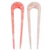 Frcolor 2-Piece U-Form Hair Forks | Elegant Hair Jewelry for Women & Girls | Perfect for Daily Wear & Christmas Festival Gifts | Pink & Red Costumes - Buy Online on GoSupps.com