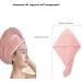 YQBFTC Microfiber Hair Turban Towels - Super Absorbent Quick-Dry 2 Pack (Pink & Gray) for All Hair Types - Buy Online on GoSupps.com