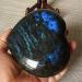 Natural Rare blu-ray Labradorite Heart Moon Natural s and Minerals Heal Quartz + Wood Base ERBDRGAZ - Buy Online on GoSupps.com