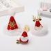 hgnxa Christmas Santa Hat Hair lip Party Props Accessories Hair Pin Festive Glitter Sequins Hat Barrettes Holiday Headwear - Buy Online on GoSupps.com