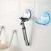 Suction cup 2 pieces shower rasier holder removable and reusable suction cup holder for shower wall waterproof powerful suction cup for razors Luffa bathroom organizer with