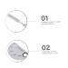POPETPOP Nail Art Display Set - 3 Palette Mixing Plates & Stainless Steel Tools for Perfect Make-Up & Manicure - Buy Online on GoSupps.com