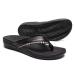 Comfortable Orthopedic Sandals for Plantar Fasciitis Flat Feet  Soft Walking Flip Flops with Arch Support  Comfort Non-Slip Outdoor Lightweight Sandals 6 W3-black & Red