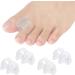 4 pairs of transparent toe separators toe spreader for bale toe gel toe spreader suitable for pain relief for bale toes separation of overlapping toes drift pain