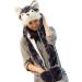 IBLUELOVER Kids Winter Hat Gloves Scarf Set - Husky Hooded 3-in-1 Faux Fur Party Animal Accessories for Boys, Girls & Teens - Buy Online on GoSupps.com