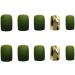 Shop HUIL Artificial Nails - Green Gold Square False Nails | 24 Pcs Manicure Set for Perfect Finish - Buy Online on GoSupps.com
