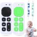 CHMMY 2 pieces bite ring baby bite tooth dental aid baby remote control bite rings with anti-lost rope bpa-free silicone for babies 3-24 months