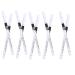 Outanaya 24pcs Eyeliner Pencil Liner Pencil Makeup Iluminador De Maquillaje Brow Pencil Wooden Pole White