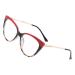 Shanrya Blue Light Blocking Glasses UV Protection Glasses Non-Slip Fit Fashionable for Watching TV Upper Red