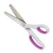 NEJLSD Pinking Shears for Fabric Ultra Sharp Comfort Grips Dressmaking Pinking Shears Zig Zag Cut Scissors Sewing Scissors Professional Handheld Dressmaking (Grey)