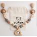 Bogoro Pink Wooden Baby Stroller Chain Toys | Perfect Gifts for Newborns & Toddlers - Buy Online on GoSupps.com