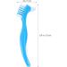 3pcs Double Sided Hard Denture Brush Set with Ergonomic Rubber Handle - Portable Denture Care Tool - Buy Online on GoSupps.com