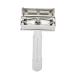 Premium Double Edge Silver Hand Razor for Men - Includes Case | Perfect Beard Grooming Tool - Buy Online on GoSupps.com