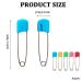 50 Mini Baby Safety Needles - Child-Safe Multi-Colored Diaper Pins for Clothes & Saliva Protection - Buy Online on GoSupps.com