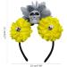 hgnxa Simulated Flower&Skull Shape Headband for Women Halloween Party Hair Hoop Hairband Woman Taking Photo Hair Accessories Blue - Buy Online on GoSupps.com