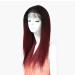 SHIYID African American Wigs for Black Women - Red Straight Lace Wig | Premium Synthetic Hair - Buy Online on GoSupps.com