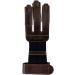 Full Grain Leather Three-Finger Archery Glove - Handmade by Hide & Drink in Bourbon Brown - Buy Online on GoSupps.com