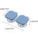 Coolhiya Portable Glasses Case & Contact Lens Container - Automatic Storage for Lentils - Travel Size Blue Box (5.5x2.5x2cm) - International Shipping Available - Buy Online on GoSupps.com