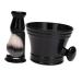 Hemoton 1 Set Beard Brush Shave Bowl Holder Shaving Brush and Bowl Shaving Razor Stand Metal Shaving Stand Hair Shaving Brush Tool Razors Beard Care Supplies Pig Beard For Men Man Bracket